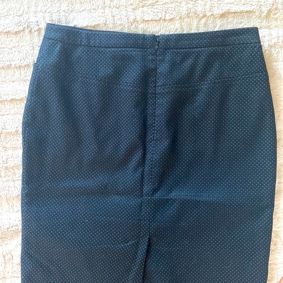 BCBG Maxazria Navy Dot Pencil Skirt - Picture 4 of 5
